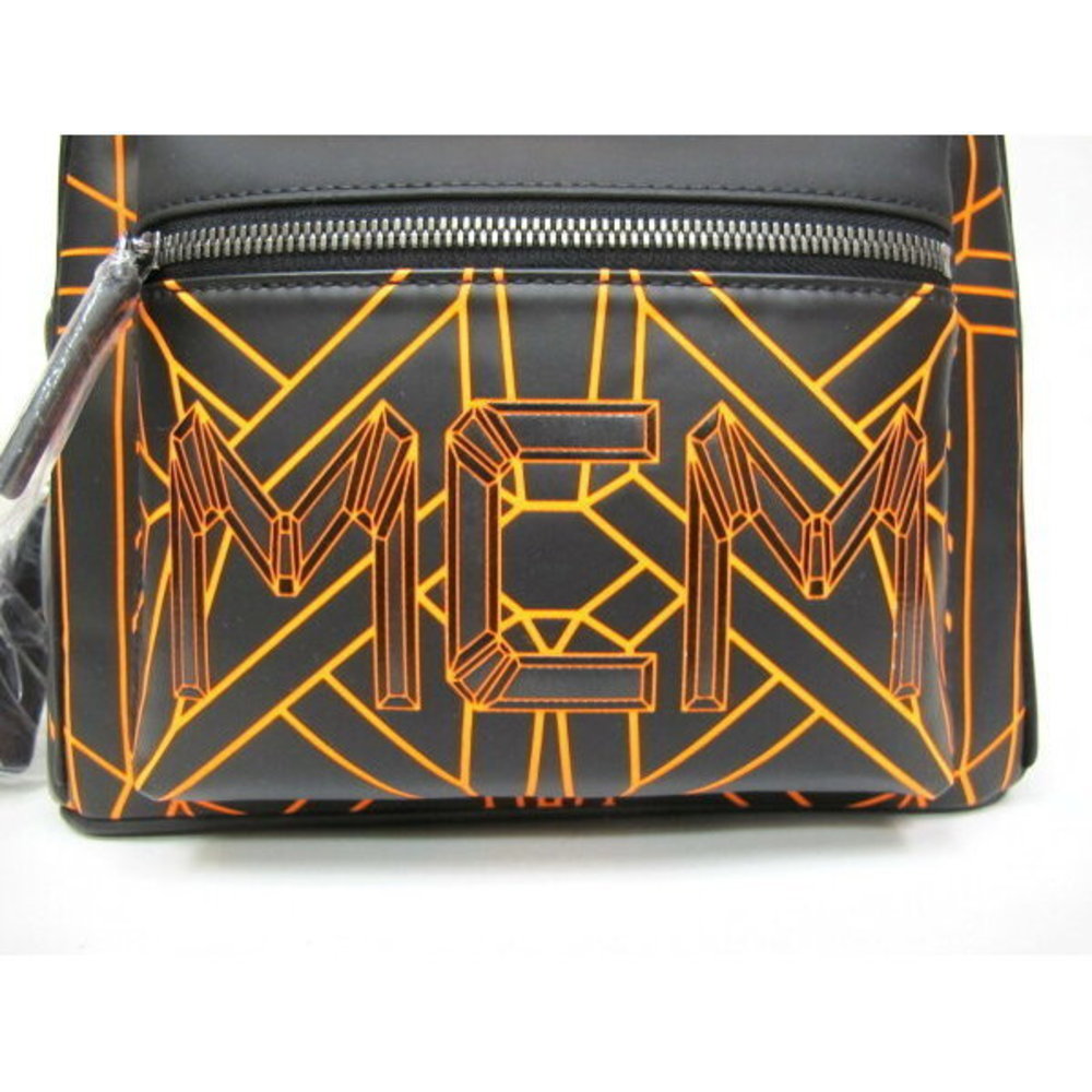 Mcm Polyamide Backpack Black Orange Bionic - image 3